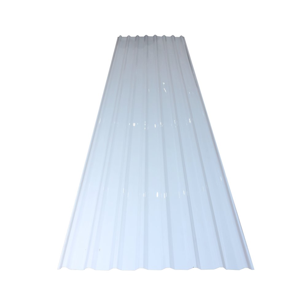 Lamina de policarbonato canal tipo aluminio zinc 12 pies (3.65 m) blanca