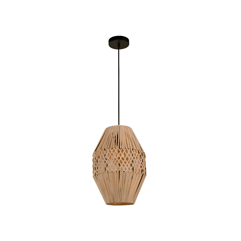 Lampara colgante negro 1l e27 40w