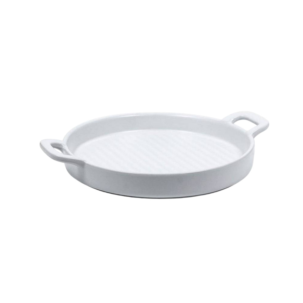 Molde para hornear de ceramica 7.48x9.44 pulg blanco