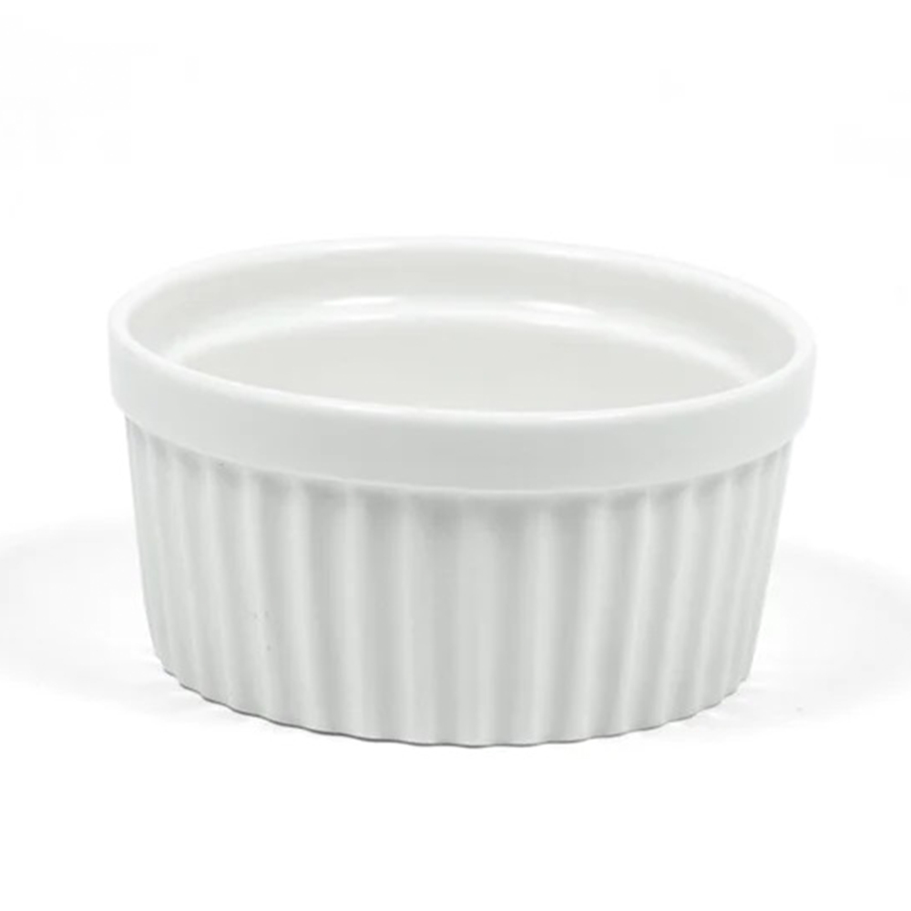 Plato para aperitivos de porcelana 3.74 pulg blanco