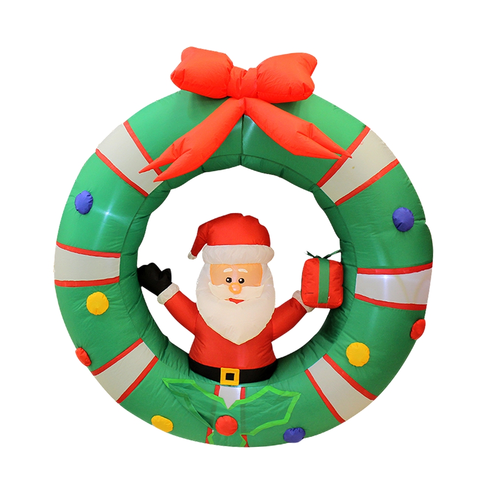 Inflable corona santa con luz led 120cm 110v