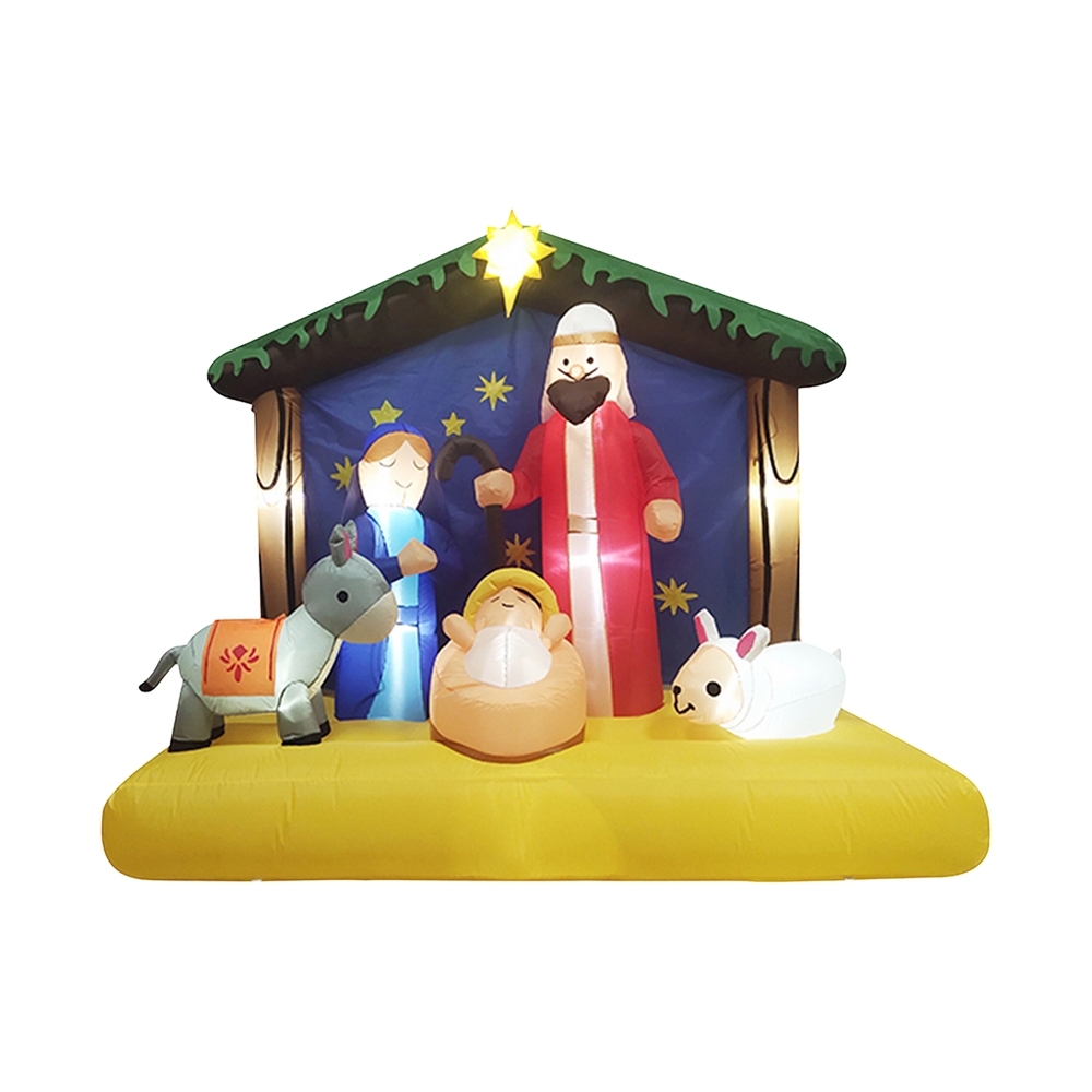 Nacimiento inflable navideño led 160cm 110v