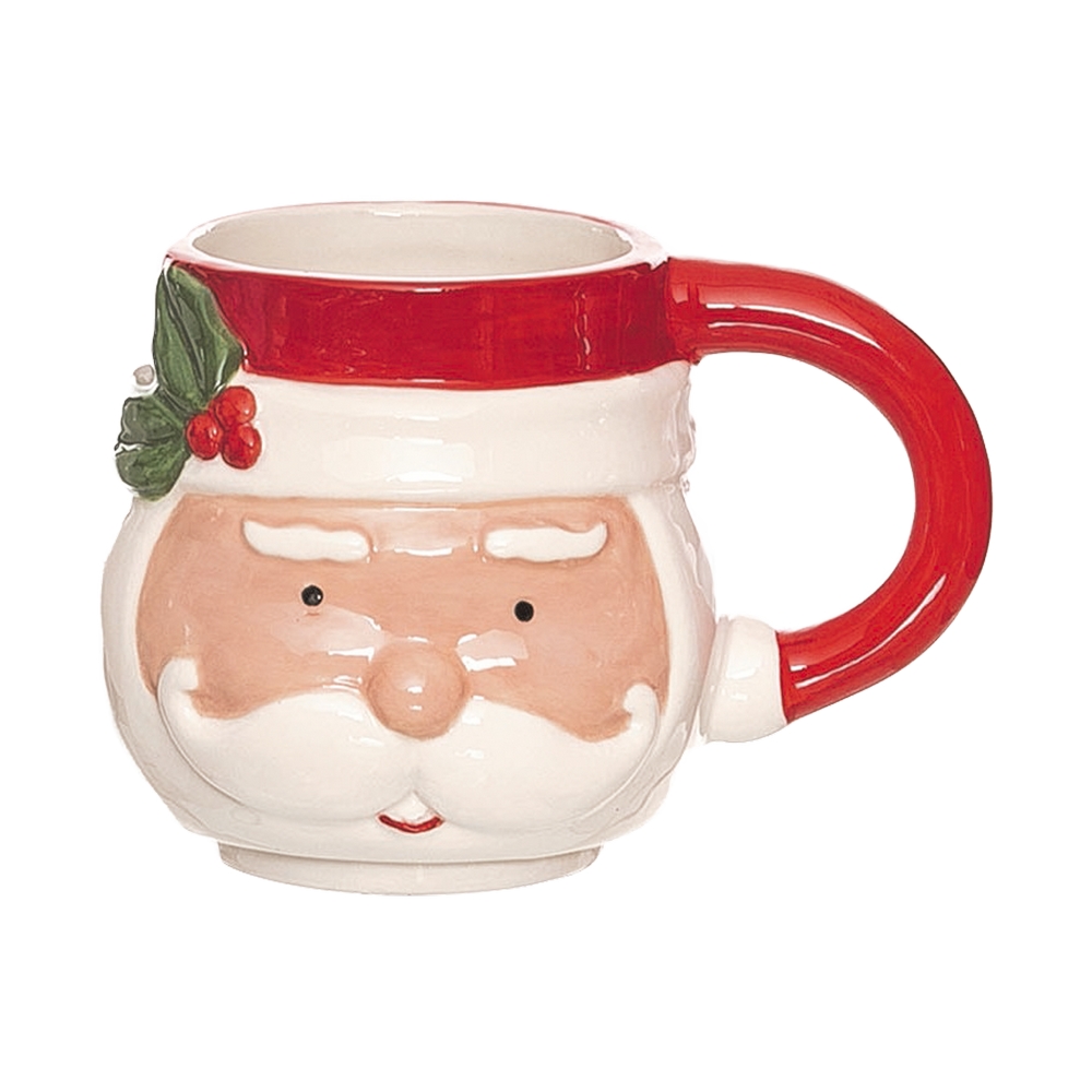 Cocina navideña 6.5x5x7.75 pulg tazas apila santa claus 2 pzas