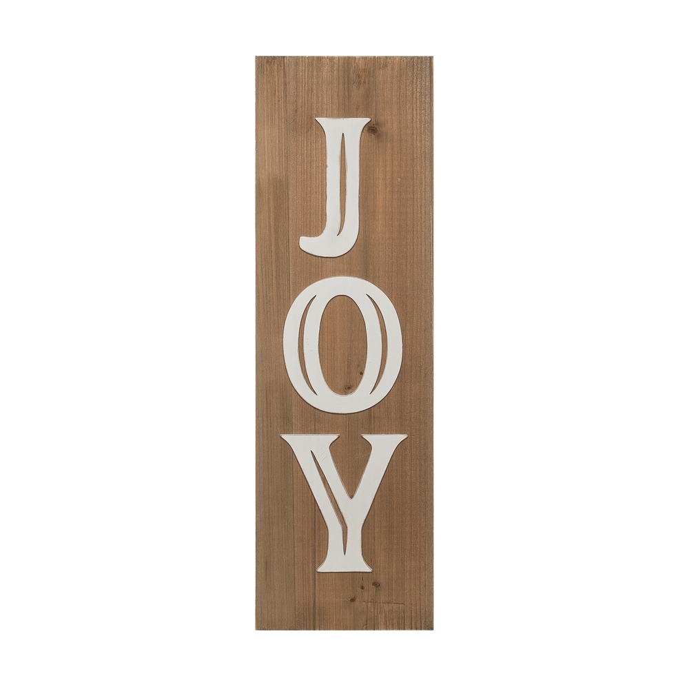 Adorno navideño 8.86x0.98x29.5 pulg de madera joy