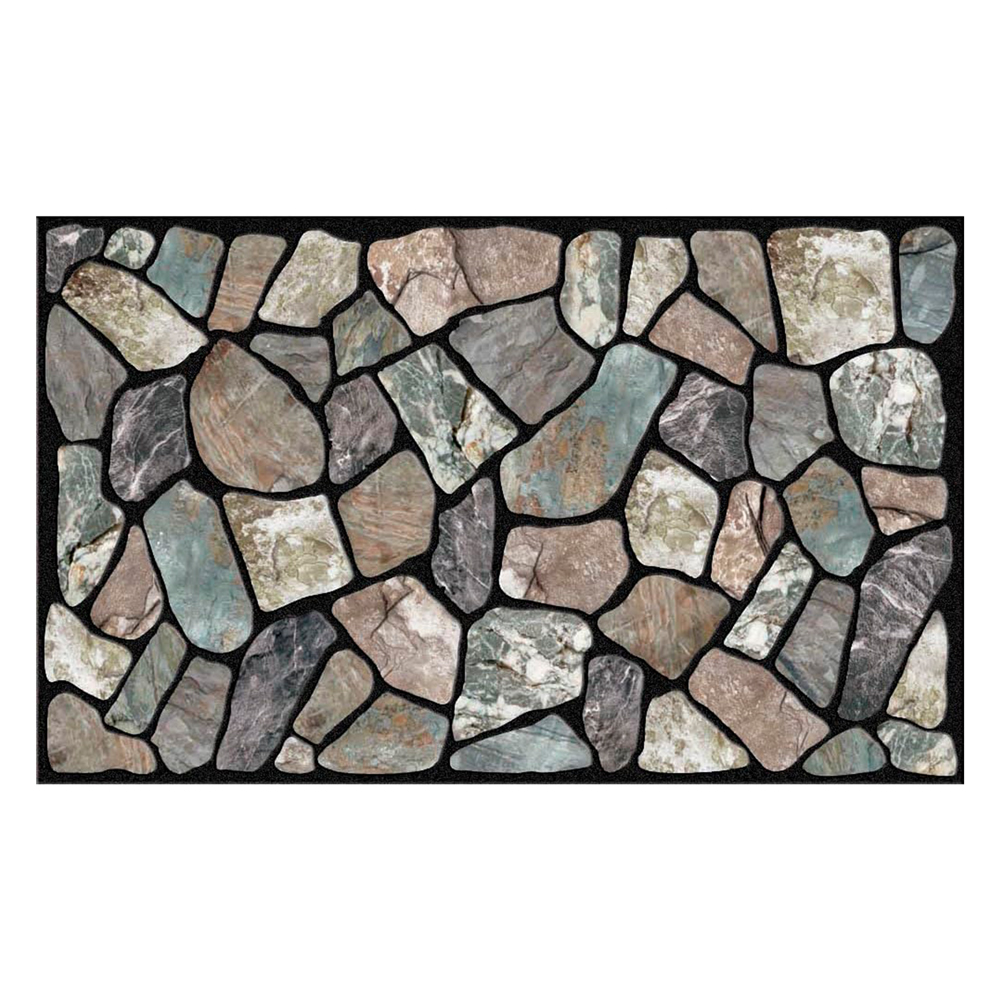 Alfombra gris flagstone 18x30 in