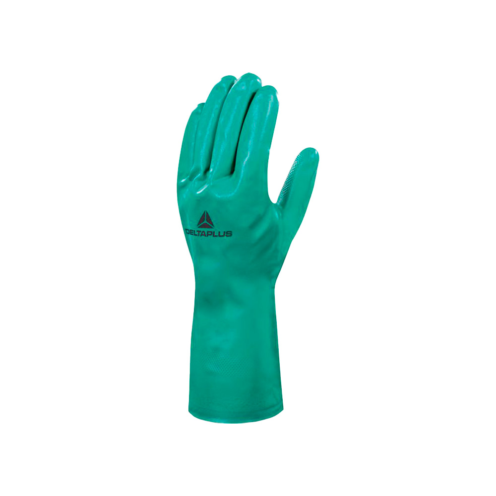 Guante nitrilo para quimicos talla m verde