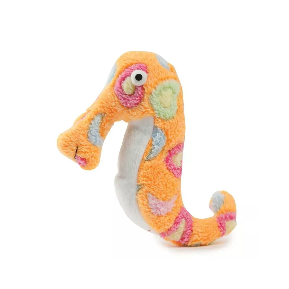Juguete para perro de caballo de mar con sonido color amarillo