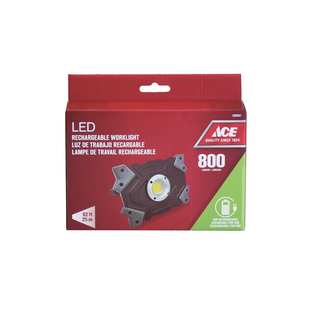 Lampara de trabajo recargable led 800 lumenes