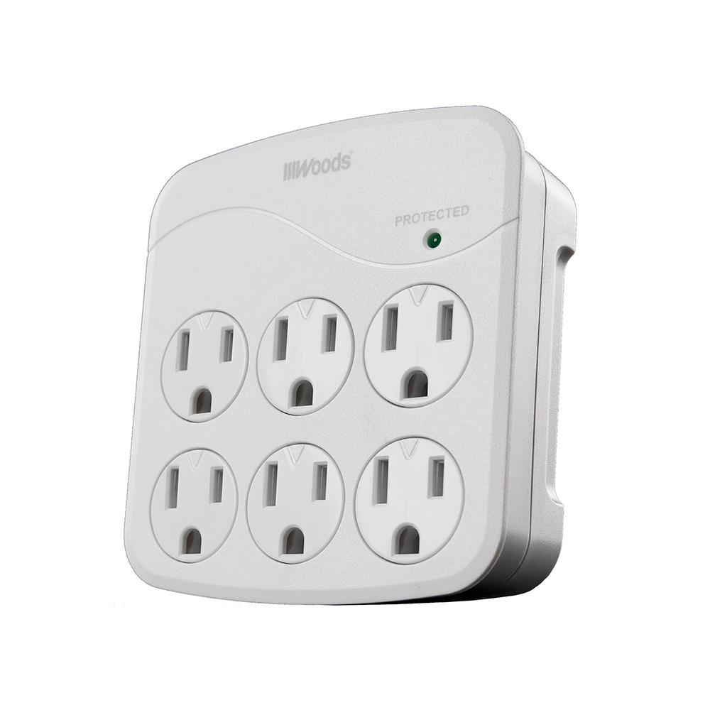 Toma protector de picos 6 salidas 15a 120v