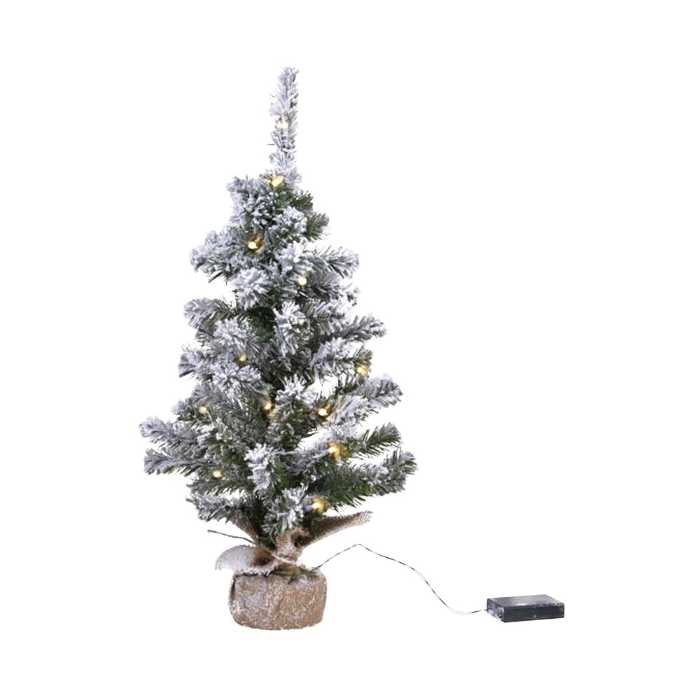 Árbol de navidad decorado c/luz 61cm