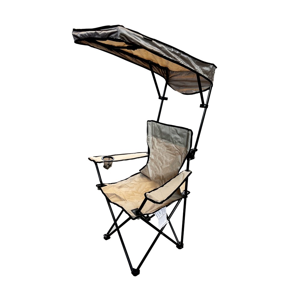 Silla plegable con techo adaptable beige