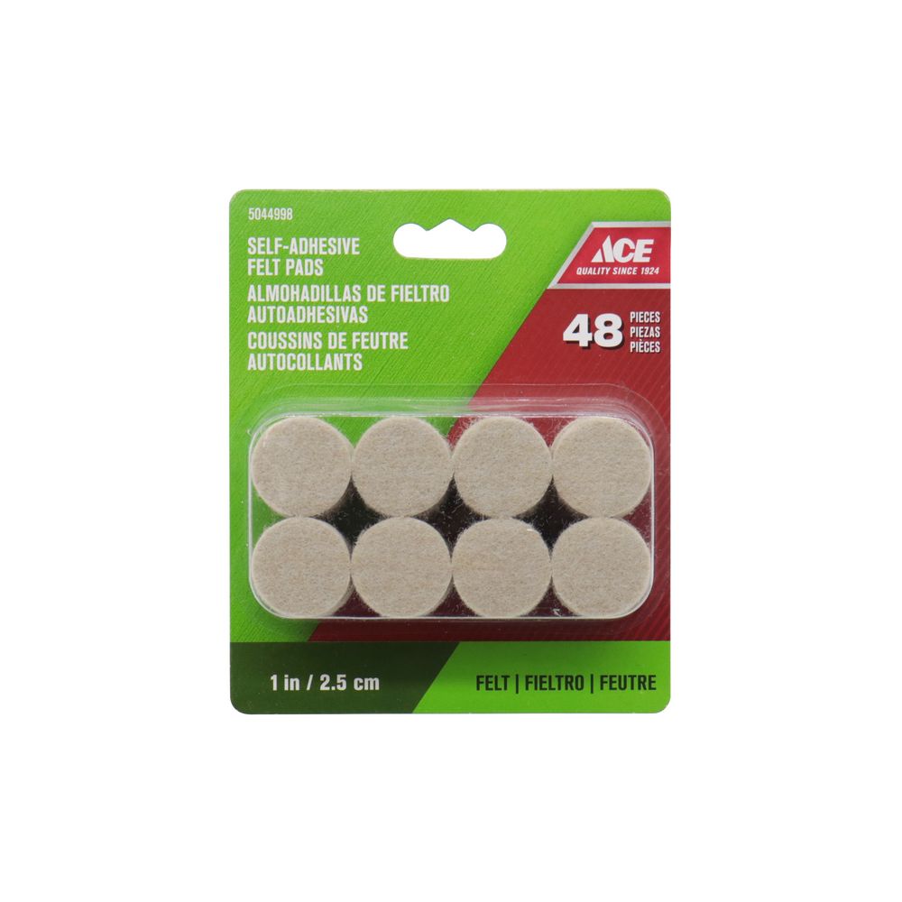 Protector de felpa adhesivo beige para mueble set 48 pzas