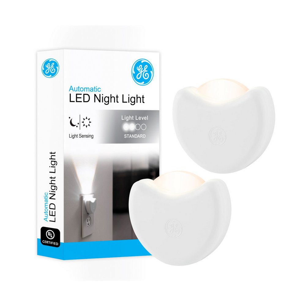 Lámpara de noche led 2 pack direccionales blanca