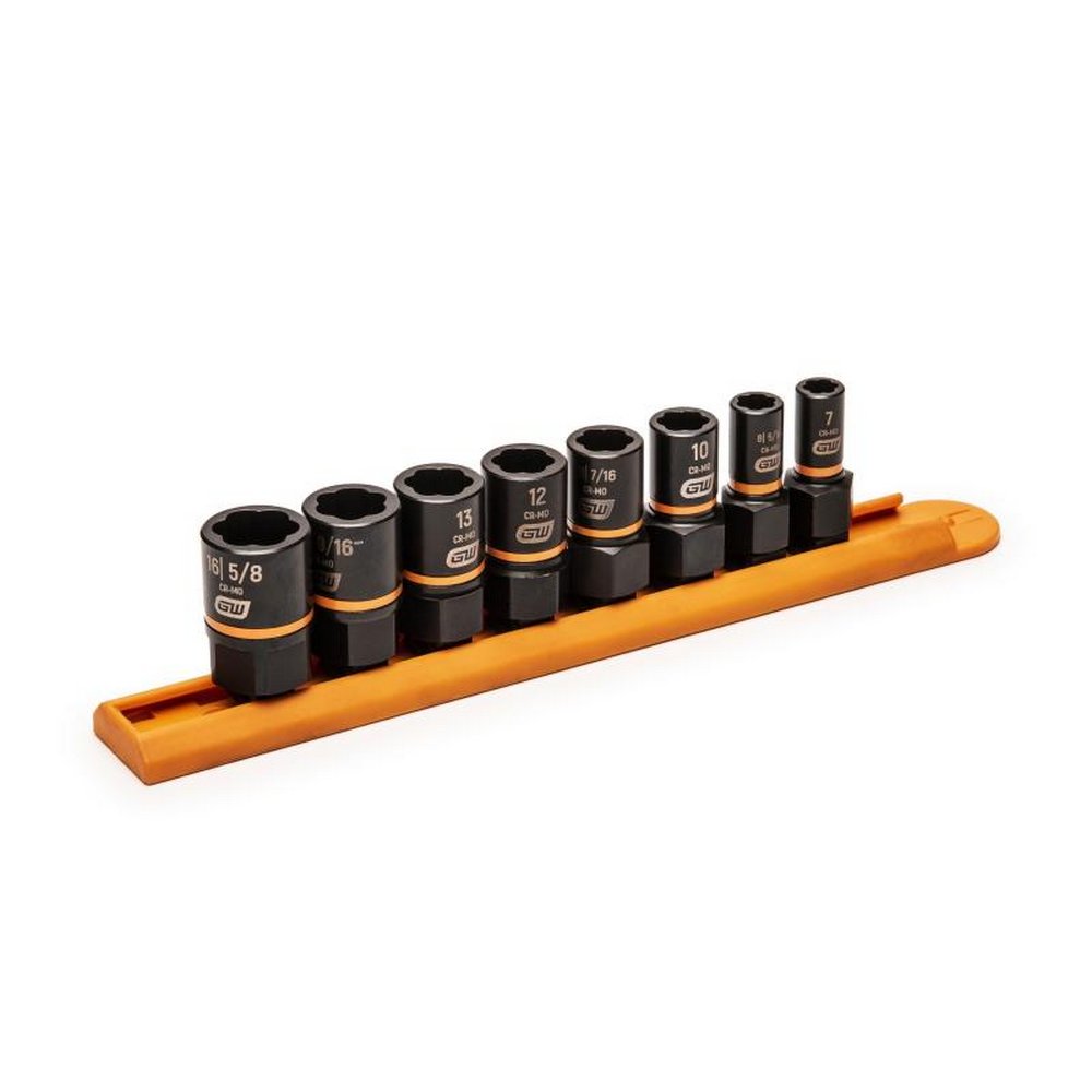 Cubo 1/4 y 3/8 pulg para extraccion set de 8 piezas