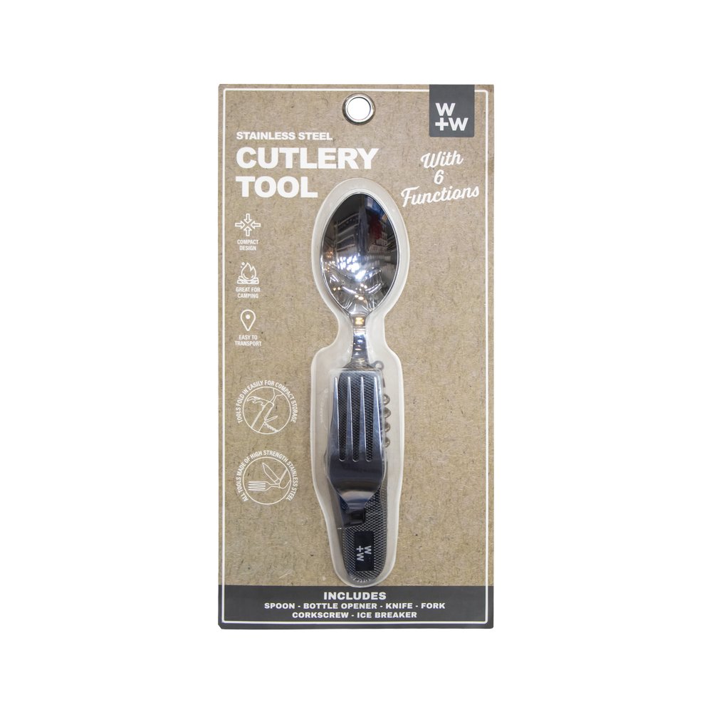 Cubierto de metal para camping core home 2 pzas