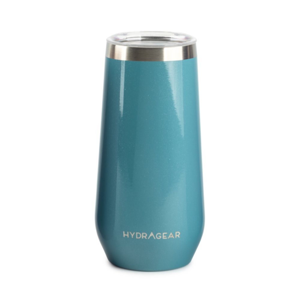 Vaso termico metalico 12oz aqua champagne flute