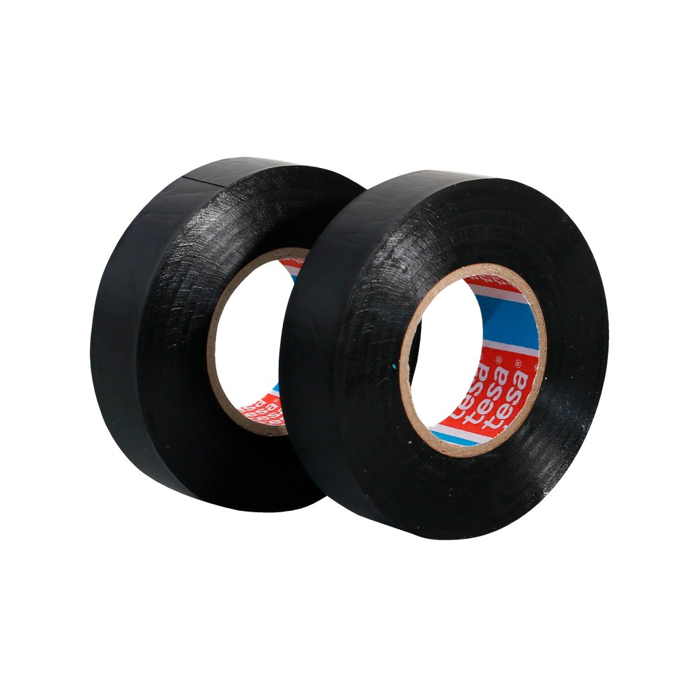 Cinta aislante 3/4 pulgx20yds (19.05 mm x 9.14 m) negra tesa 2pza