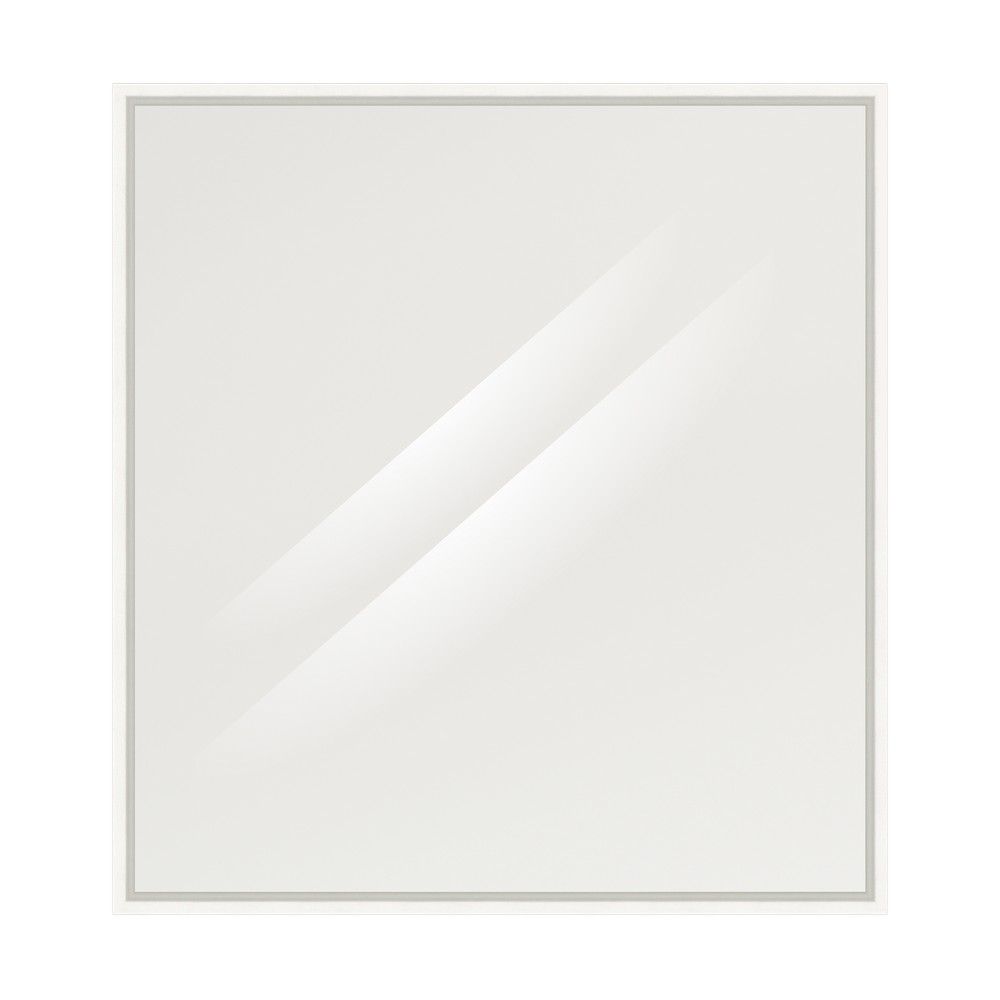 Espejo cuadrado con marco blanco 68x73 cm