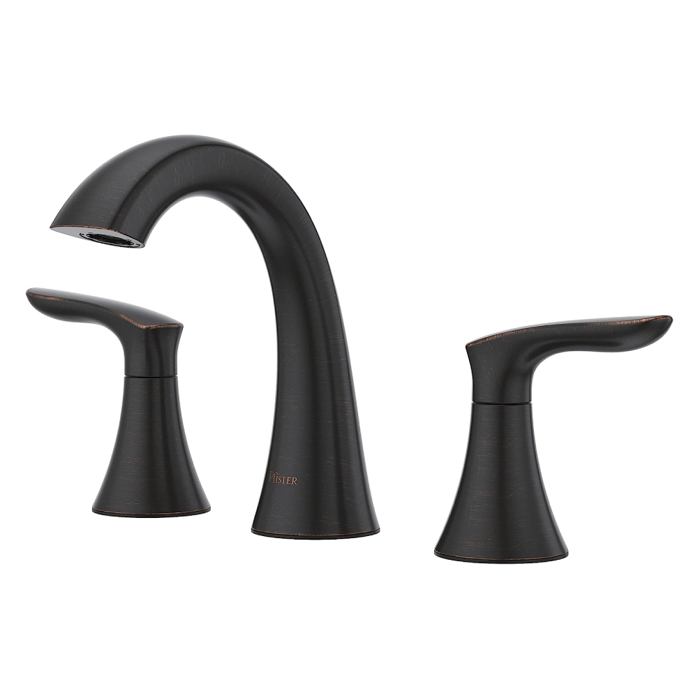 Mezclador para lavamano 2manecillas tuscan bronze 8