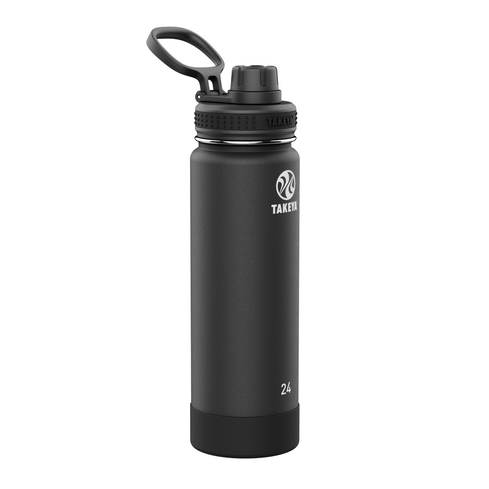 Botella para agua acero inox 24oz negro actives