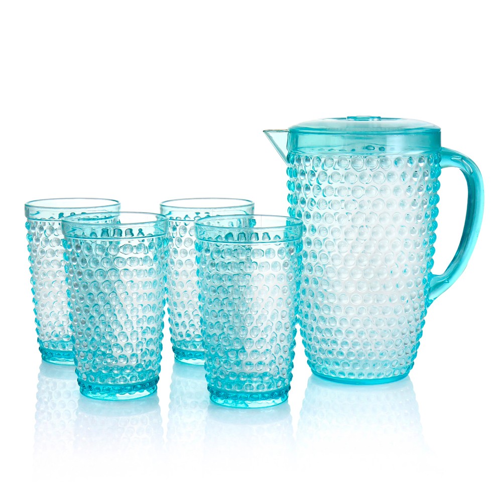 Pichel plastico con vasos 2.69qt malone 5 pzas