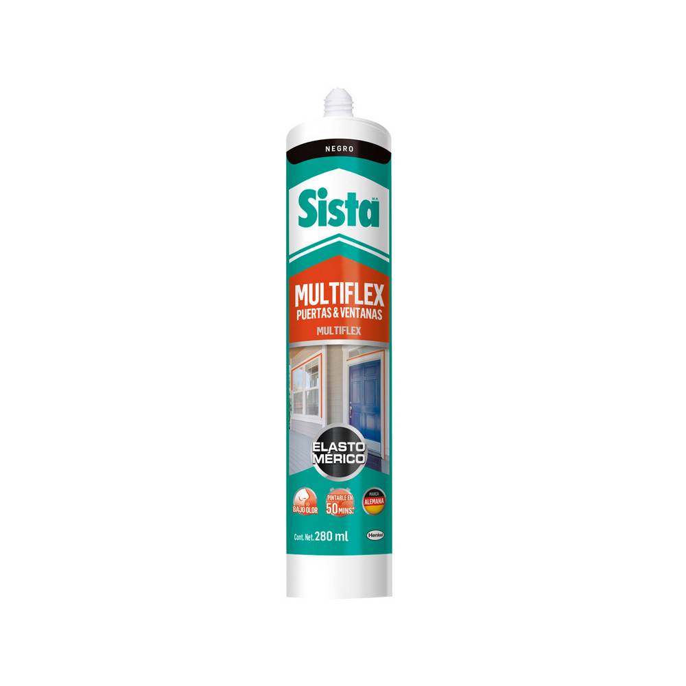 Sellador acrílico puertas y ventanas 280ml negro