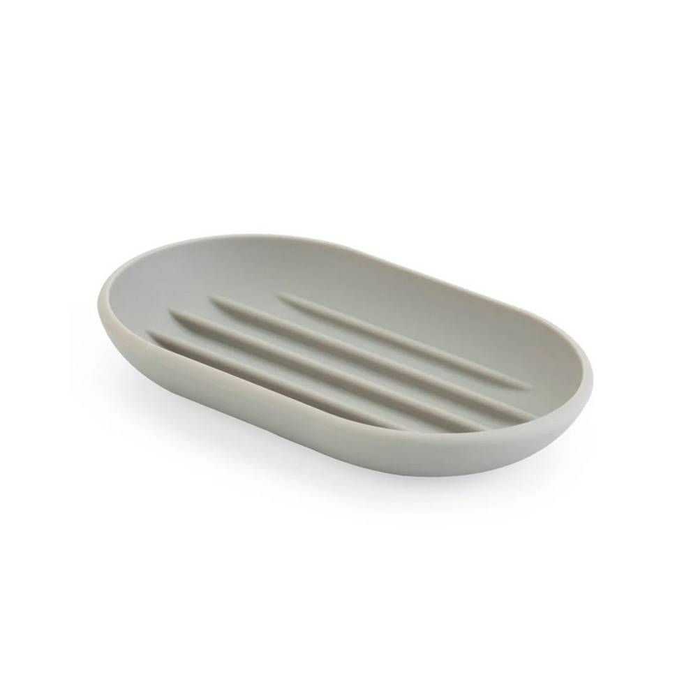 Jabonera de plastico 14x9 cm gris