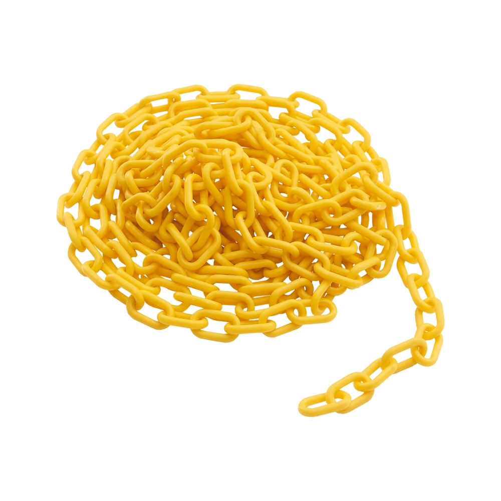 Cadenas de plastico para rotulos 6.1 m amarillo