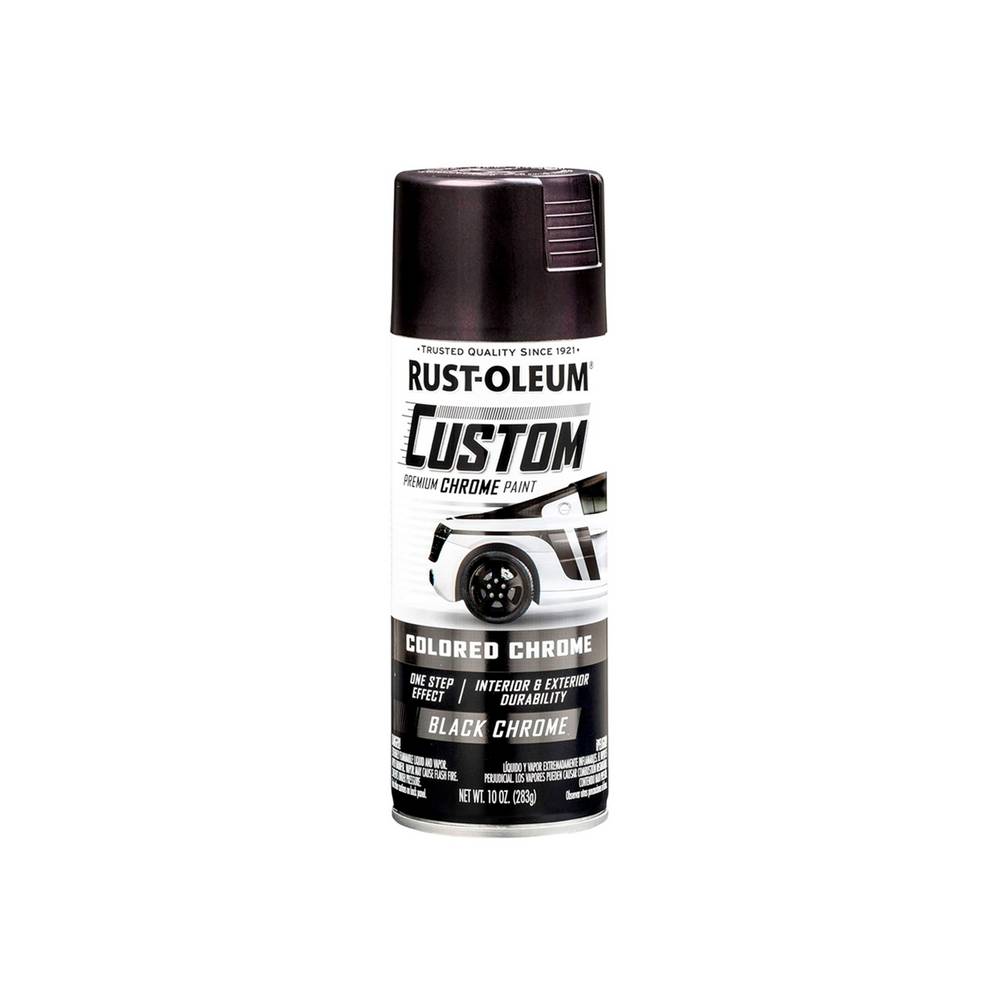 Pintura en spray negro cromo automotriz 10 oz