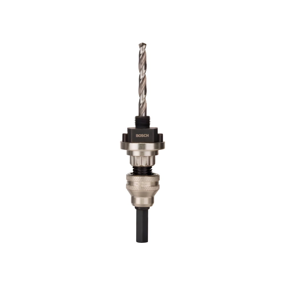 Adaptador hexagonal y broca para sierras
