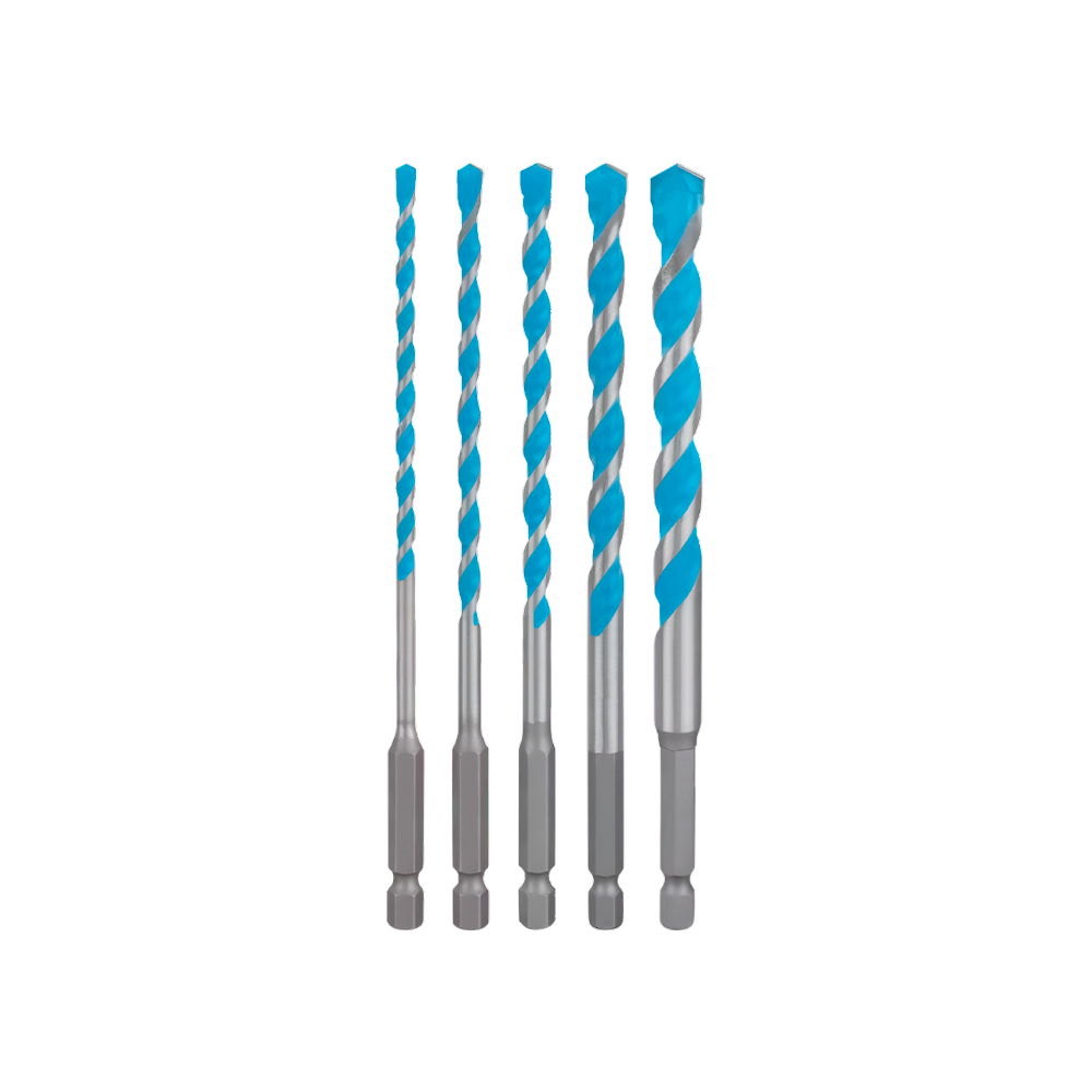 Juego de brocas 5 pzs multiconstruccion