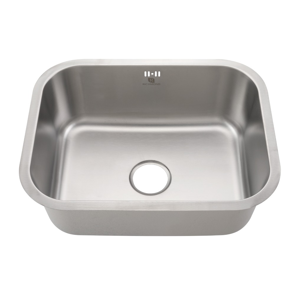Fregadero inoxidable de submontar 58.5x45.5cm 1f con accesorio 304