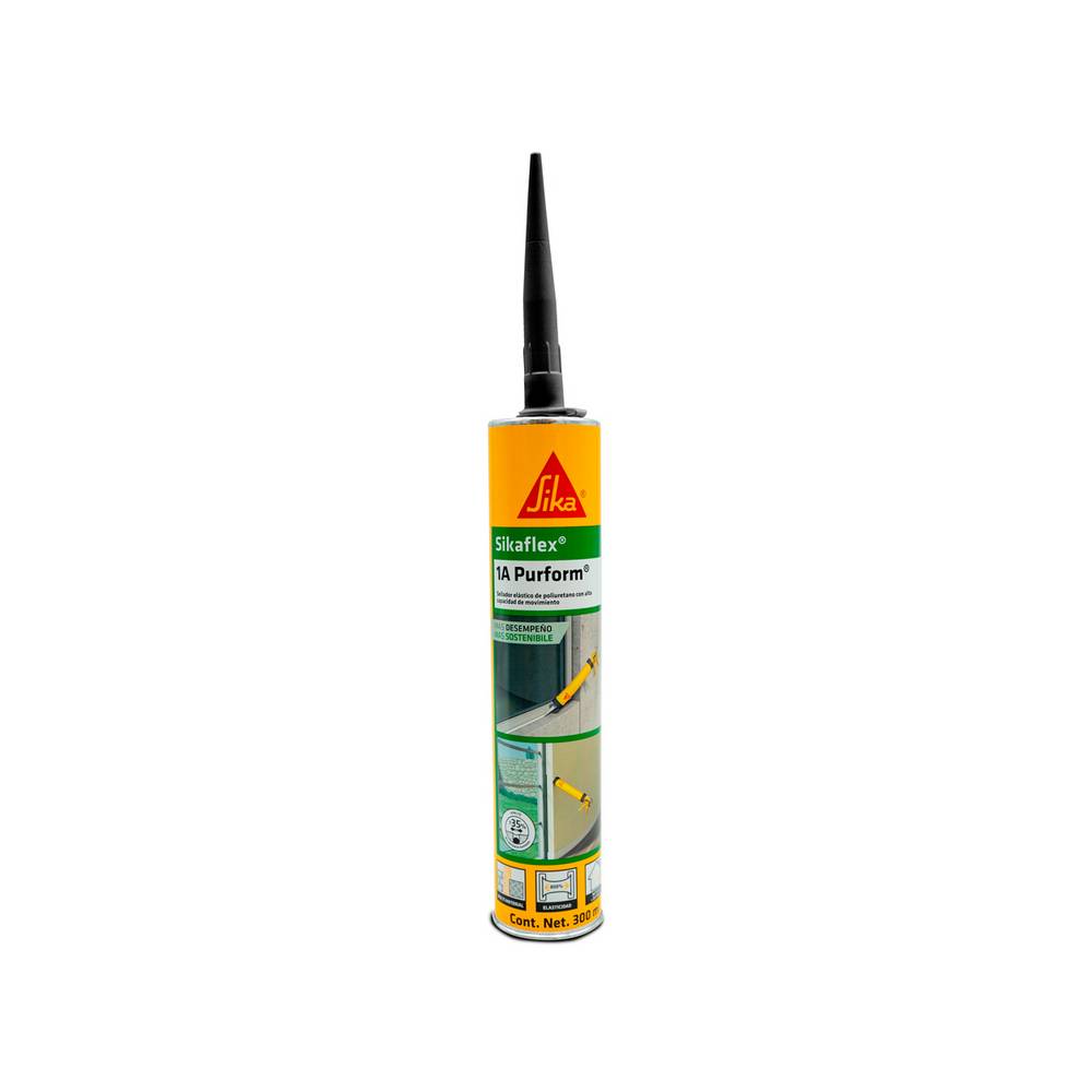 Sellador poliuretano 300 ml negro cartucho sikaflex 1a purform sika