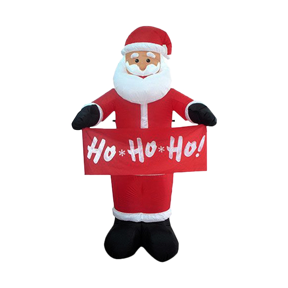 Inflable santa con cartel con luz led 180cm 110v