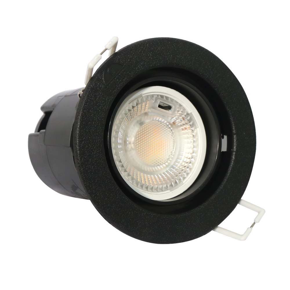 Lampara de empotrar al piso led 6w gu10 teresa 90 black