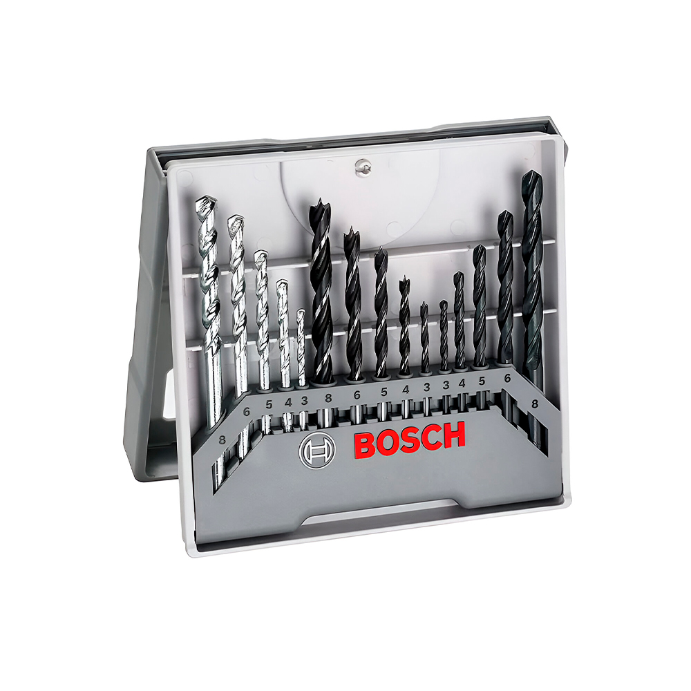 Juego de brocas mixtas 15 piezas