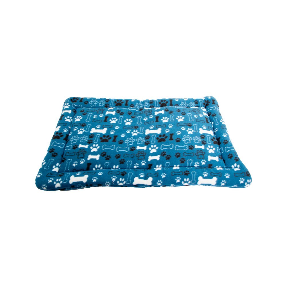 Cama para perro grande tipo manta teal 100x70 cm