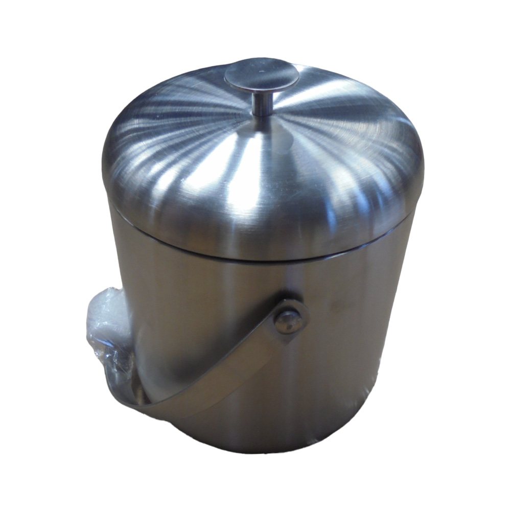 Hielera para bar de acero inox 22.5x15.2cm con tapa