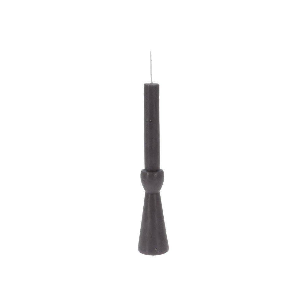 Candela decorativa 25.5 cm negro estilo candelabro