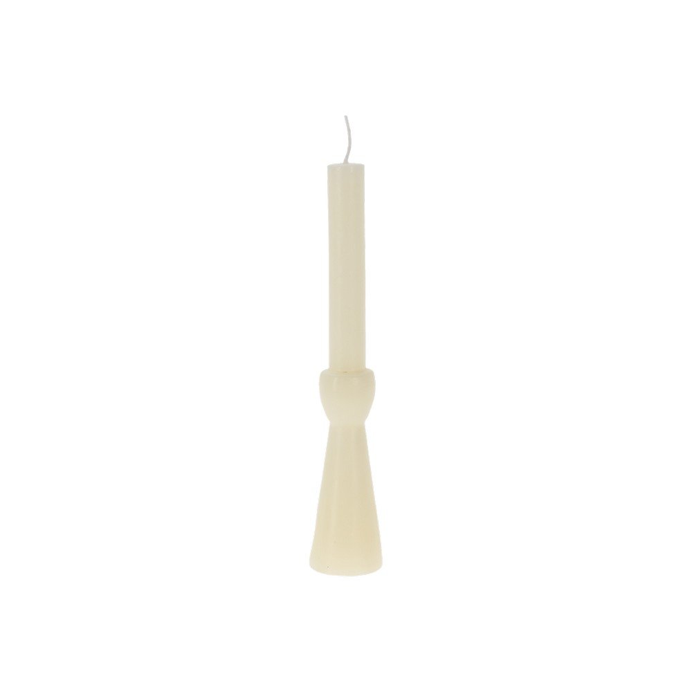 Candela decorativa 25.5 cm blanco estilo candelabro