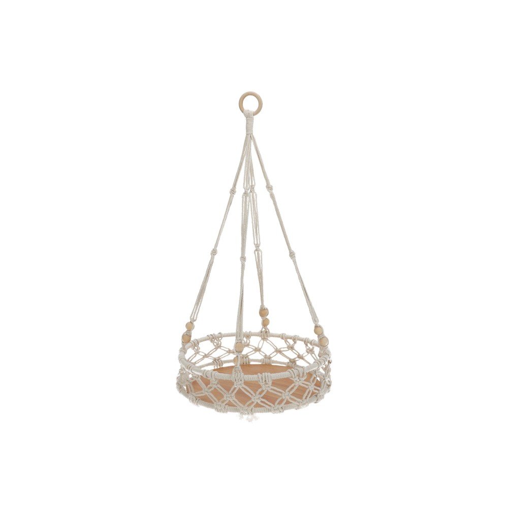 Base para maceta colgante de macrame 65 cm blanco