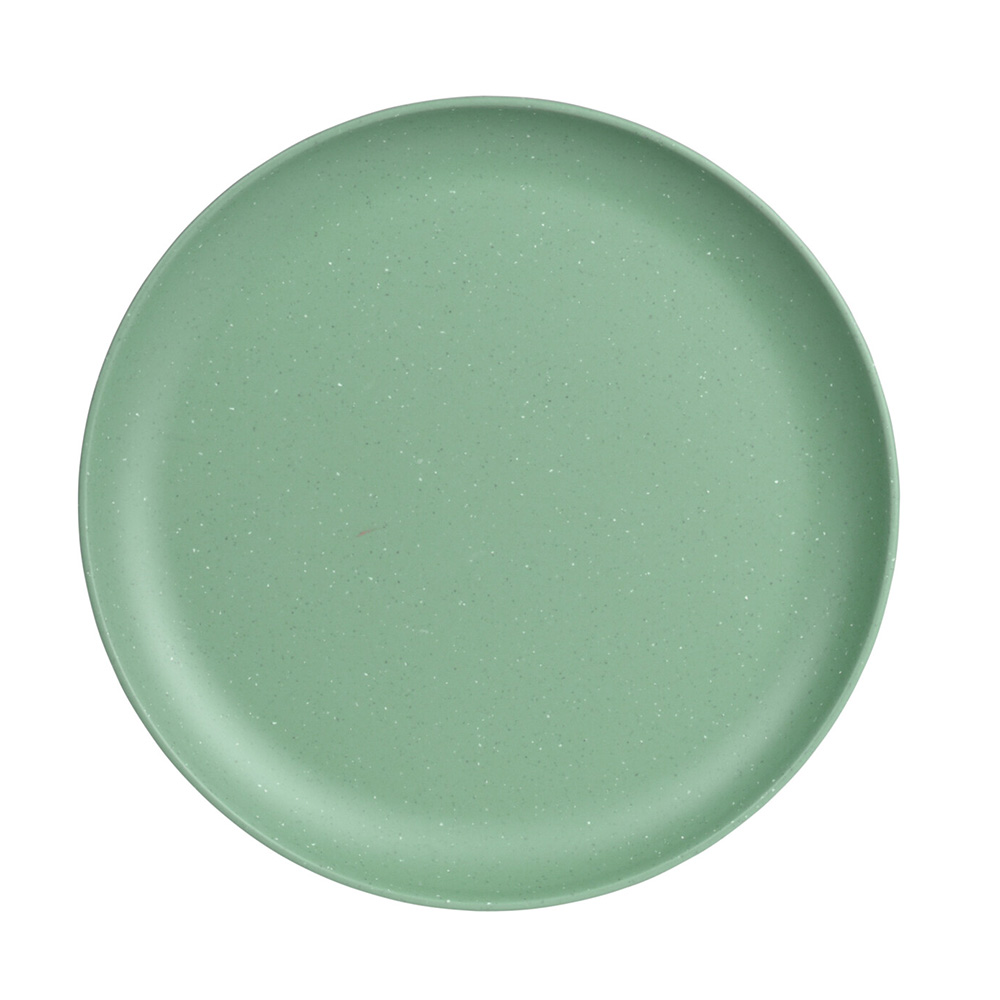 Plato de melamina redondo 25 cm verde