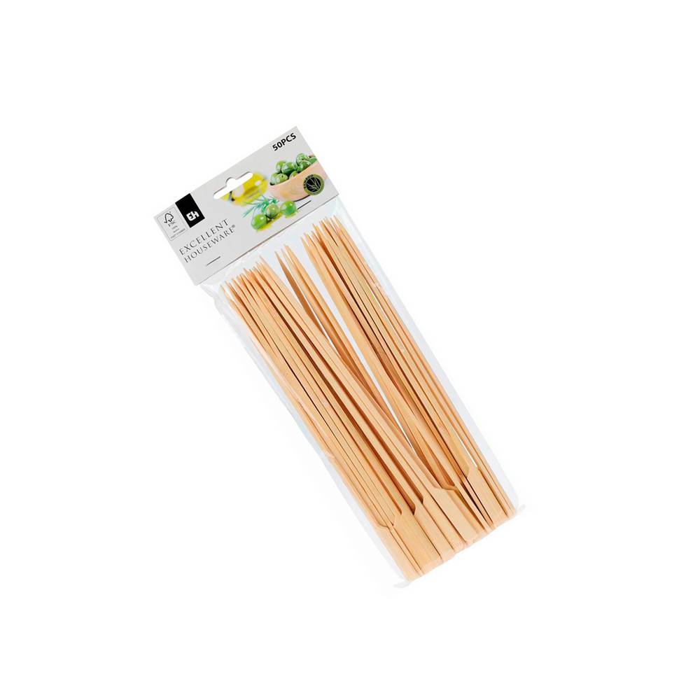 Palillos de bambú para barbacoa 25 cm