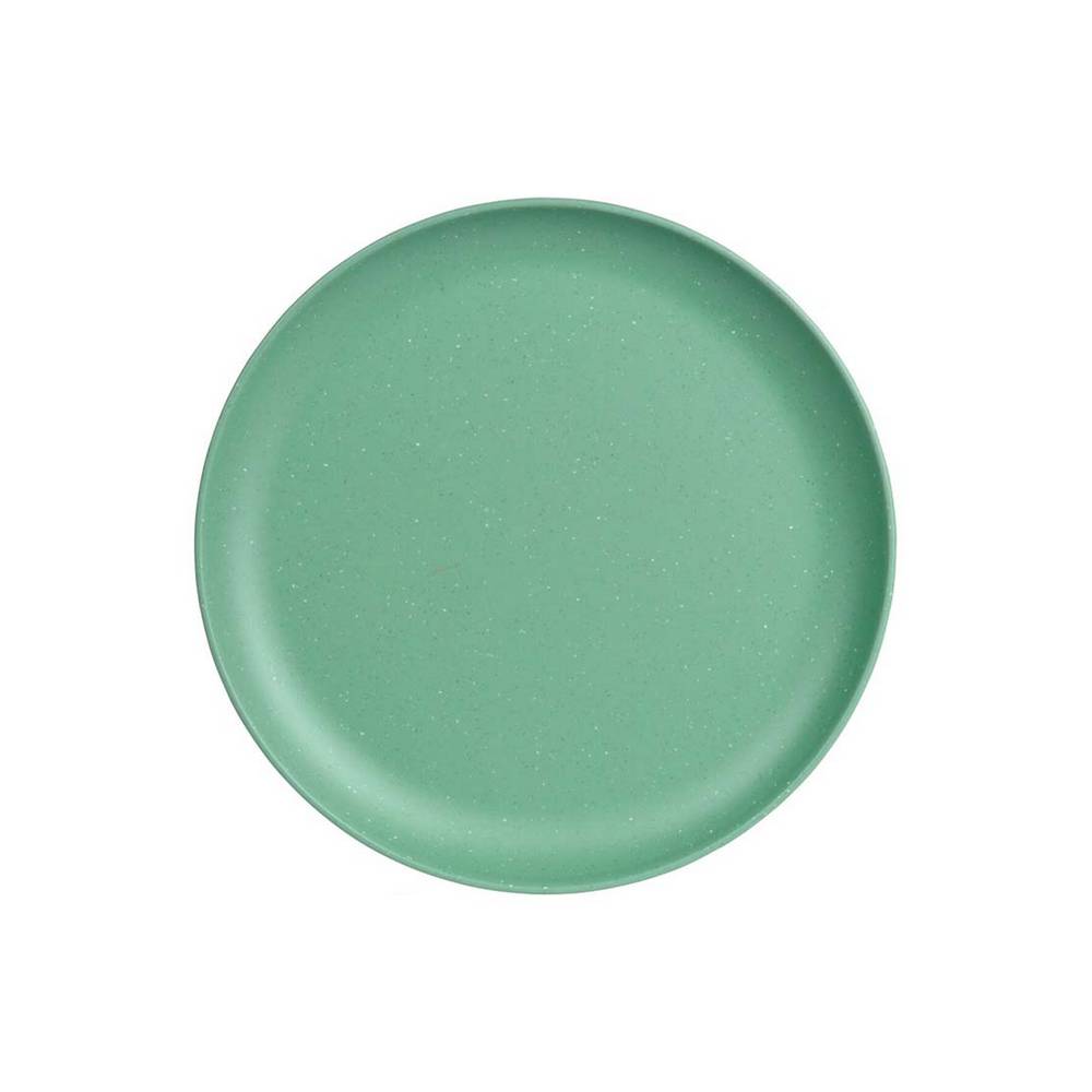 Plato de melamina redondo 21 cm verde