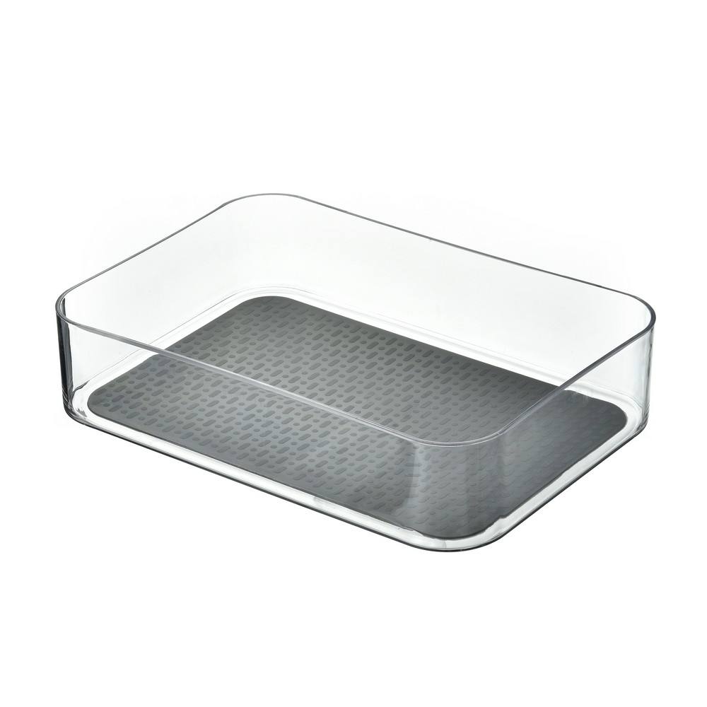 Caja organizadora plastica 22.5x15x5.5 cm con antides
