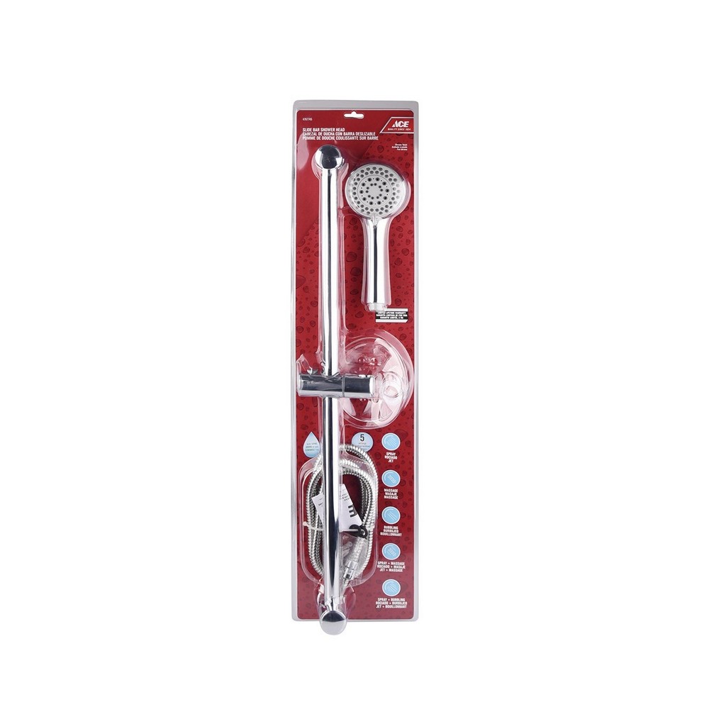 Ducha mano barra desliz inox 10 cm mang 1,52m abs crom
