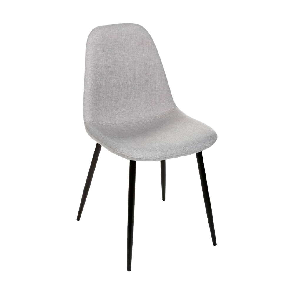 Silla de madera moderna 87 x 45 x 51 cm gris tyka