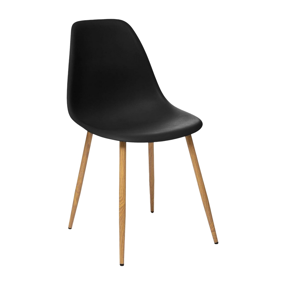 Silla plastica moderna 86x52x46cm negro toho