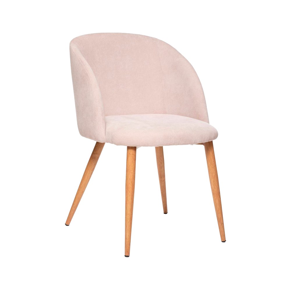 Silla de madera moderna 80x54x60cm lino l.celeste