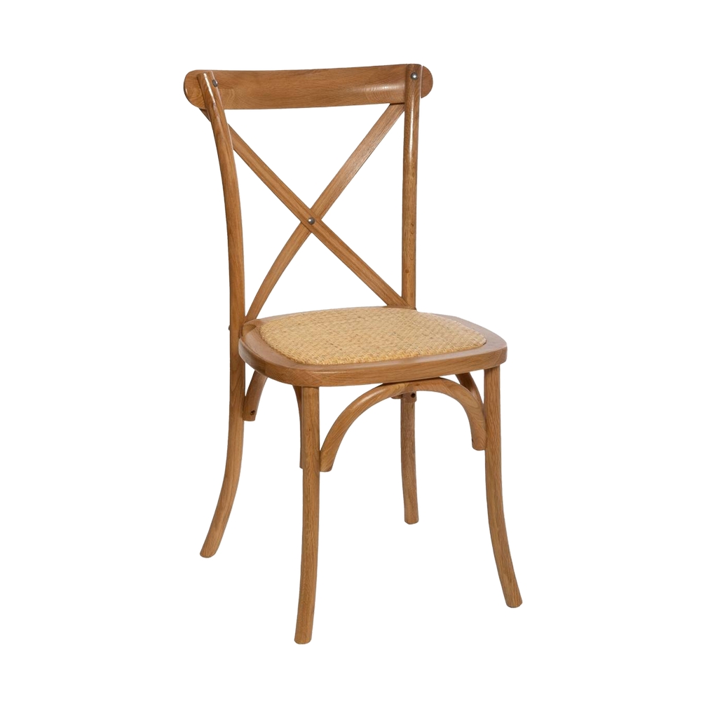 Silla de madera moderna 88x48x54cm café isak